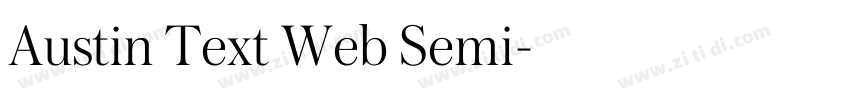 Austin Text Web Semi字体转换